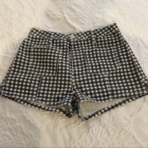 Reformation gingham shorts